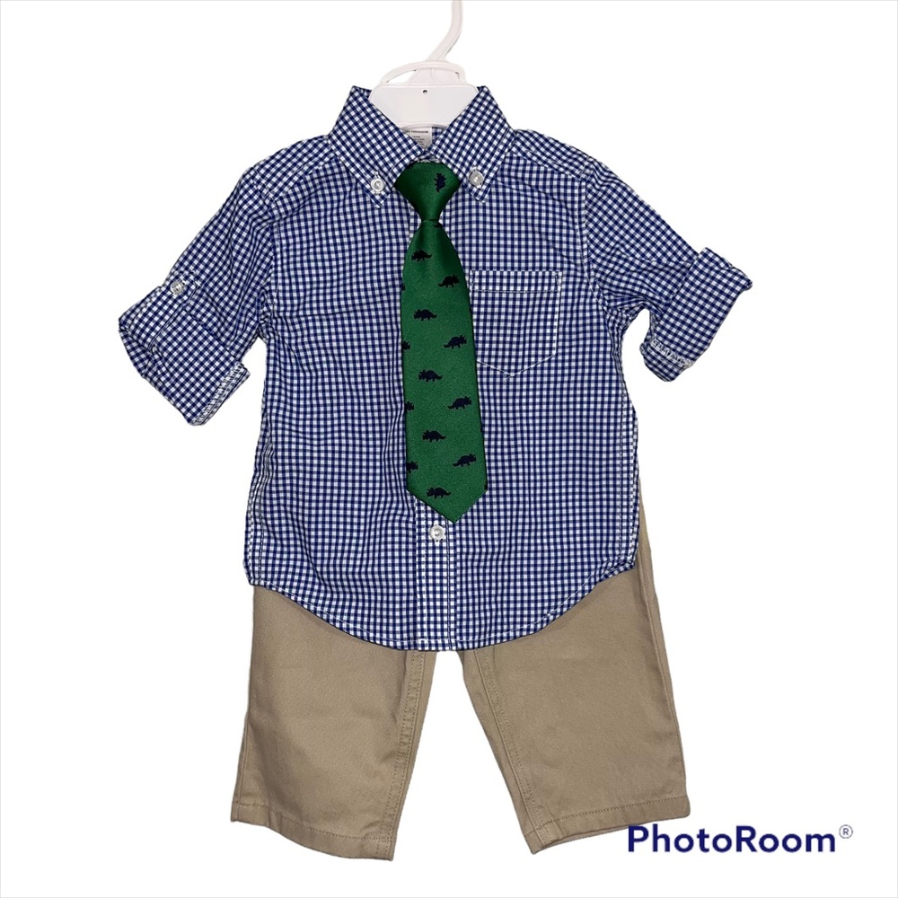 Little Me NWT Size 12 months shirt/tie and pants set